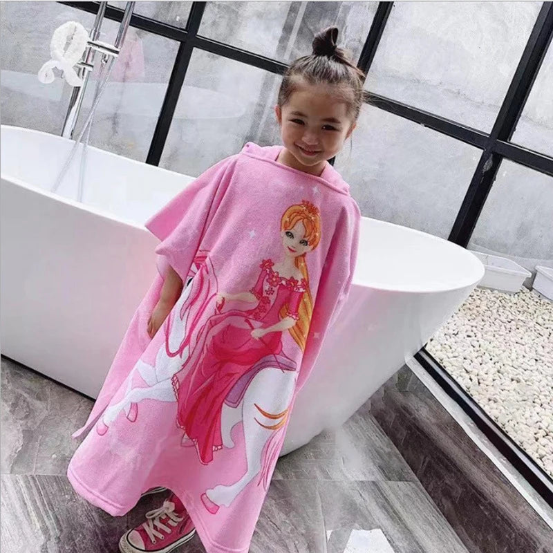 Poncho Serviette Amusante Enfant