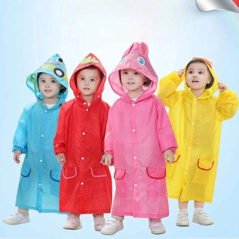 Poncho pour Enfants Imperméable Garçons et Filles