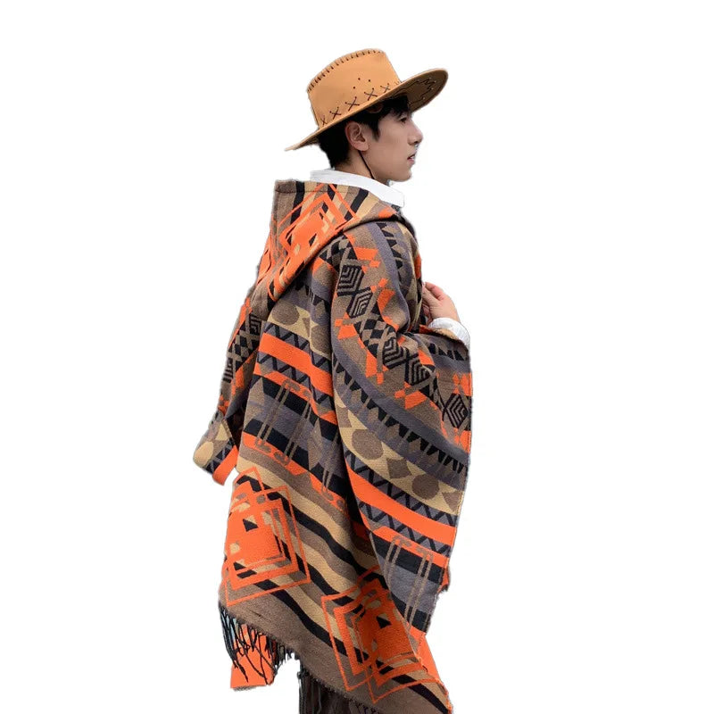 Zoro - Poncho a capuche pour homme