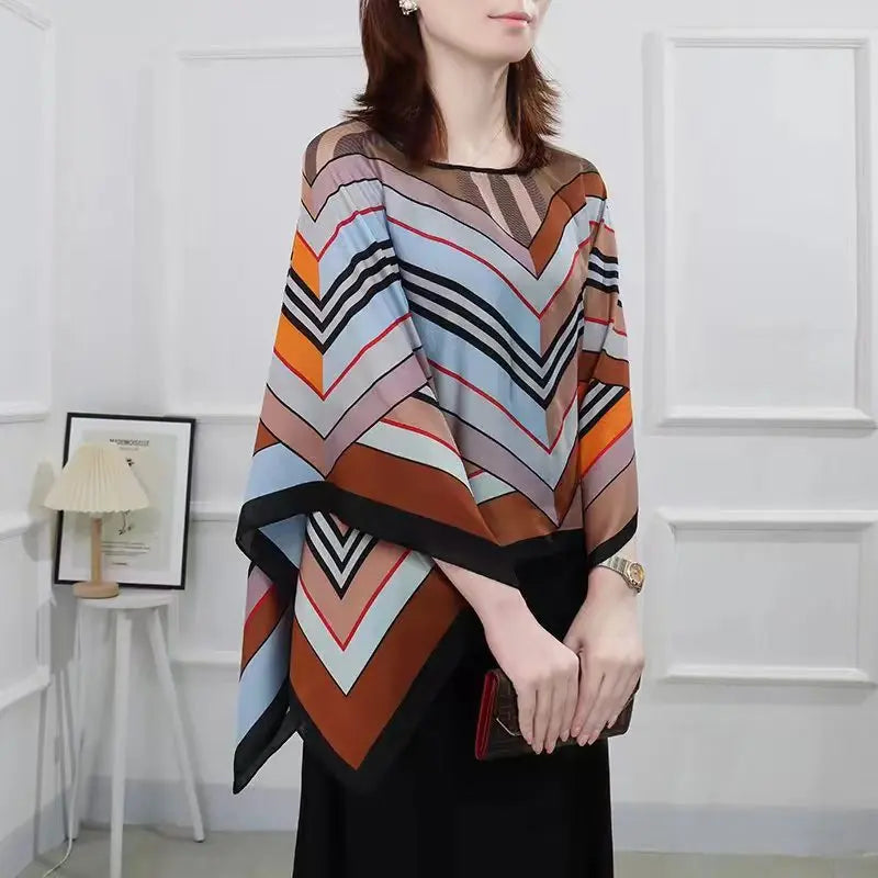 La Stylé - Châle Léger pour Femme en Soie